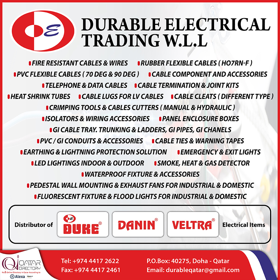 DURABLE ELECTRICAL TRADING WLL in Doha Qatar