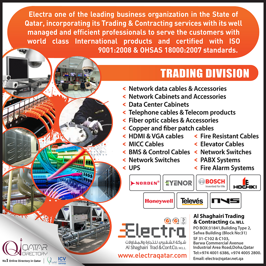 ELECTRA - AL SHAGHAIRI TRADING & CONTRACTING CO WLL (TRADING DIV) in Doha Qatar