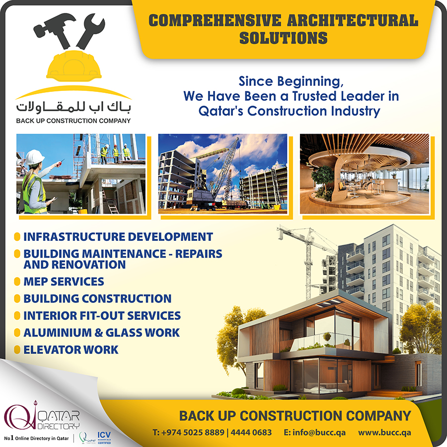 BACK UP CONSTRUCTION COMPANY in Doha Qatar