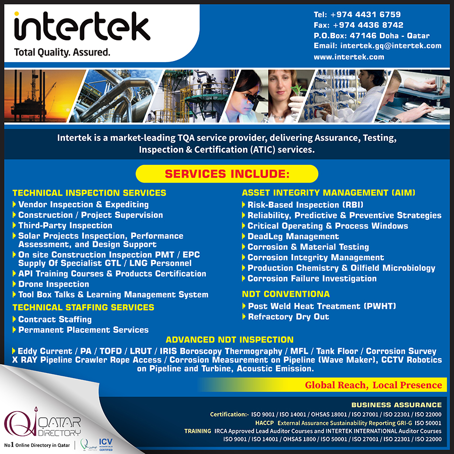 INTERTEK GLOBAL INTERNATIONAL LLC in Doha Qatar