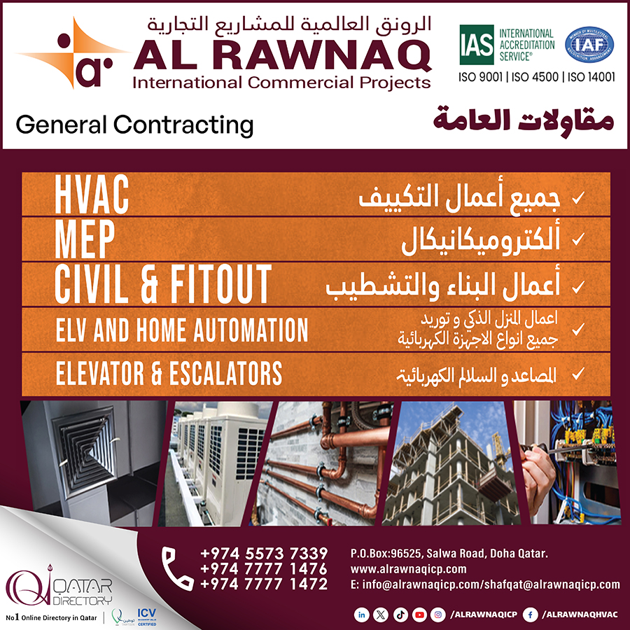 AL RAWNAQ INTERNATIONAL COMMERCIAL PROJECTS in Doha Qatar