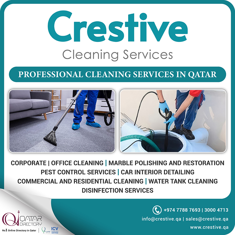 CRESTIVE CLEANING SERVICES in Doha Qatar