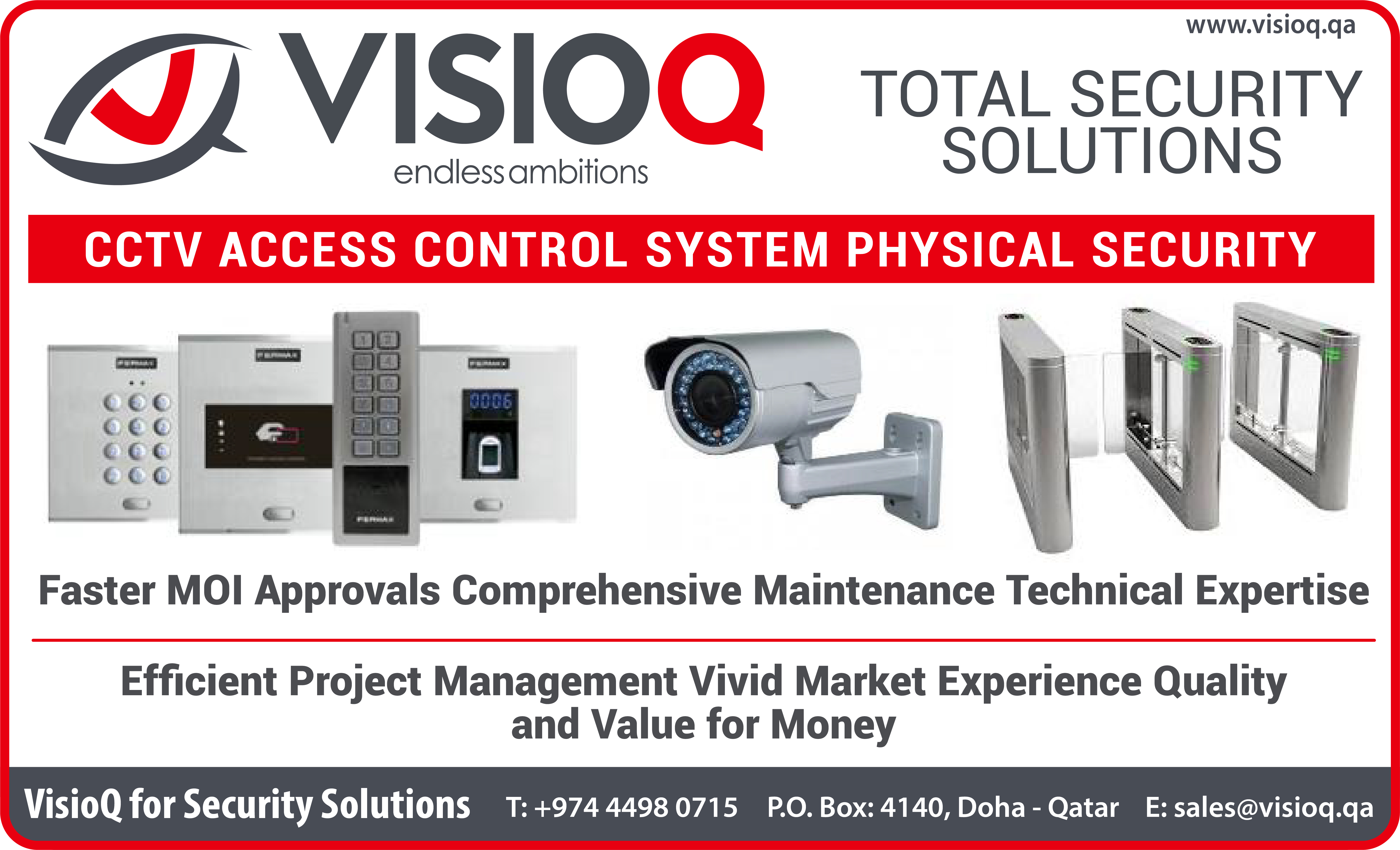 VISIOQ FOR SECURITY SOLUTIONS in Doha Qatar