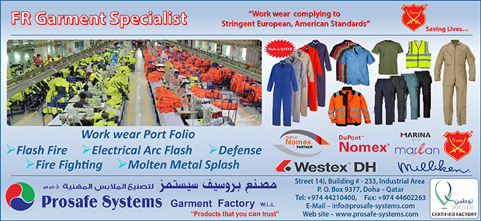 PROSAFE SYSTEMS GARMENT FACTORY in Doha Qatar